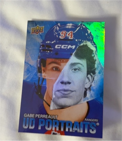2025-26 Upper Deck Series 1 UD Portraits #P-14 Gabe Perreault — front