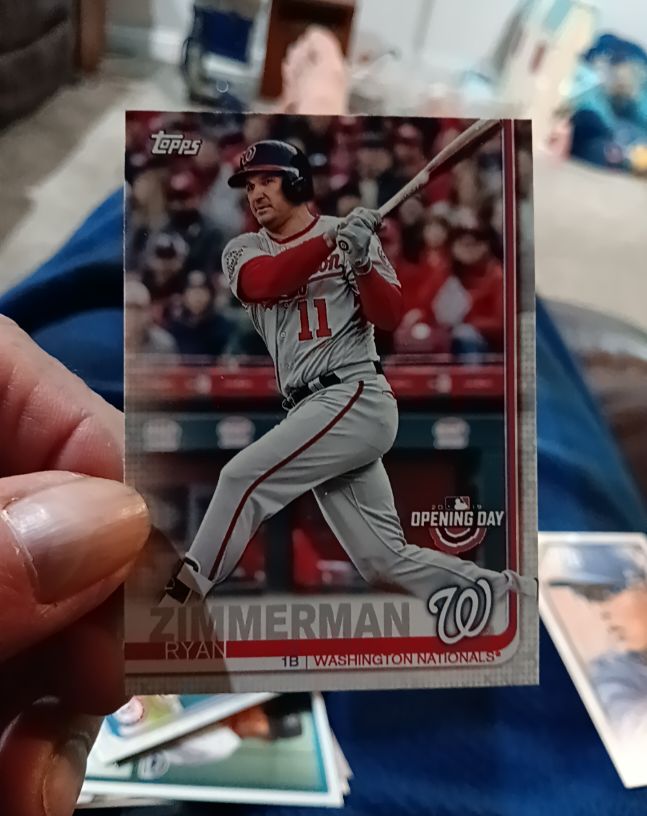 2019 Topps Opening Day #122 Ryan Zimmerman — front