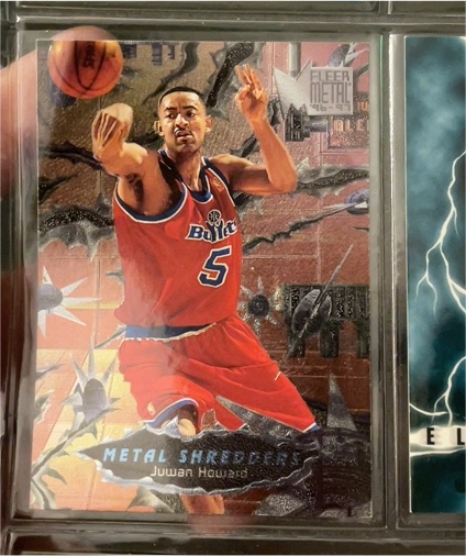 1996-97 Fleer Metal #240 Juwan Howard Metal Shredders Washington Bullets — front