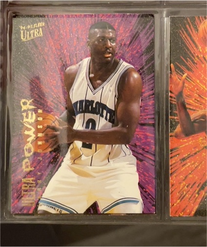1994-95 Fleer Ultra #3 Larry Johnson Ultra Power — front