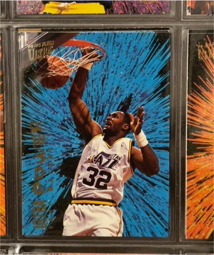 1994-95 Fleer Ultra #5 Karl Malone Ultra Power — front