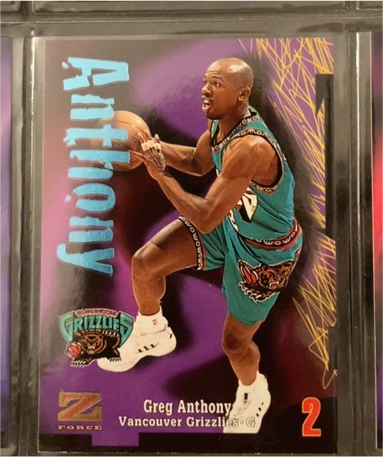1997-98 Skybox Z-Force #2 Greg Anthony — front