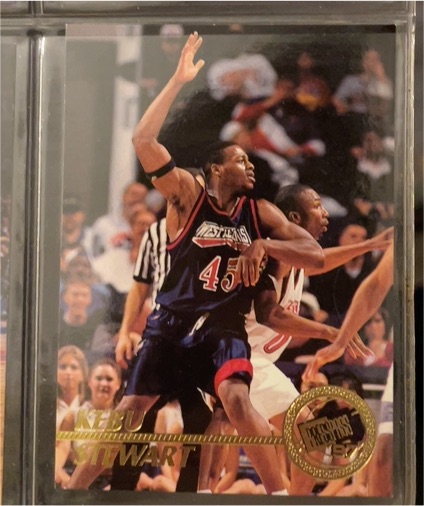 1997 Press Pass #24 Kebu Stewart — front