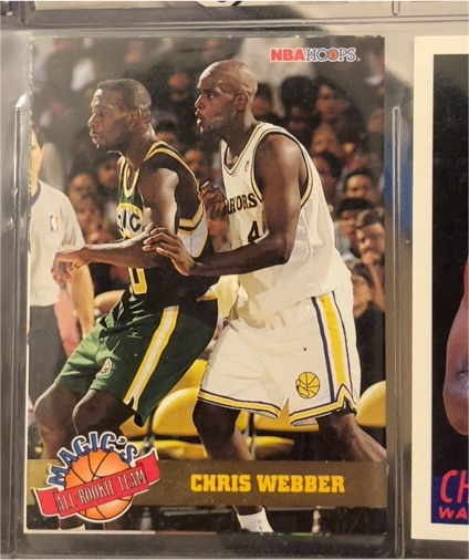 1993-94 NBA Hoops #1 Chris Webber — front