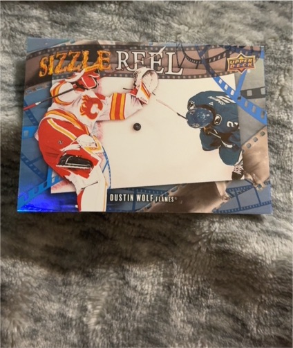 2025-26 Upper Deck Series 2 #SR-51 Dustin Wolf Sizzle Reel Calgary Flames — front