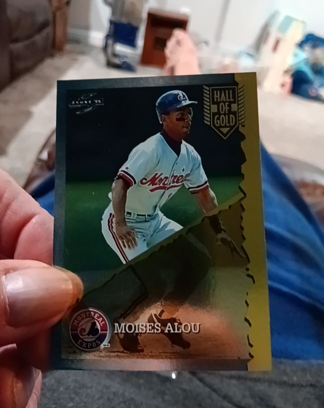 1995 Score #HG12 Moises Alou Hall of Gold — front