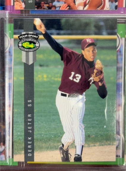 1992 Classic Four Sport Draft Pick Collection #231 Derek Jeter — front