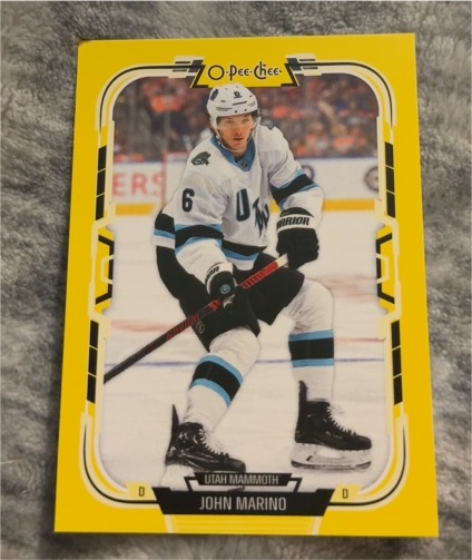 2025-26 O-Pee-Chee #435 John Marino Utah Mammoth — front