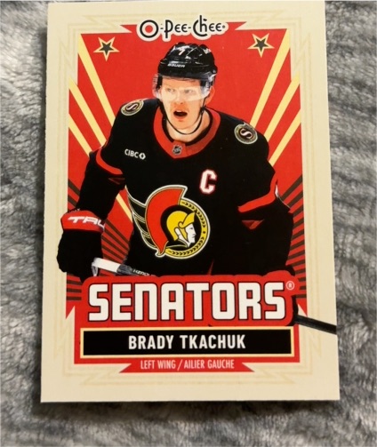 2022-23 O-Pee-Chee Retro #195 Brady Tkachuk — front
