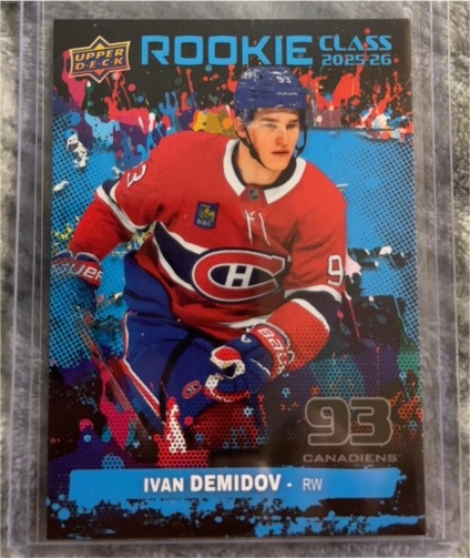2025-26 Upper Deck Series 1 #RC-3 Ivan Demidov Rookie Commemorative Class — front