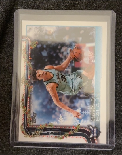 2025-26 Topps Holiday #H57 Tidjane Salaun — front