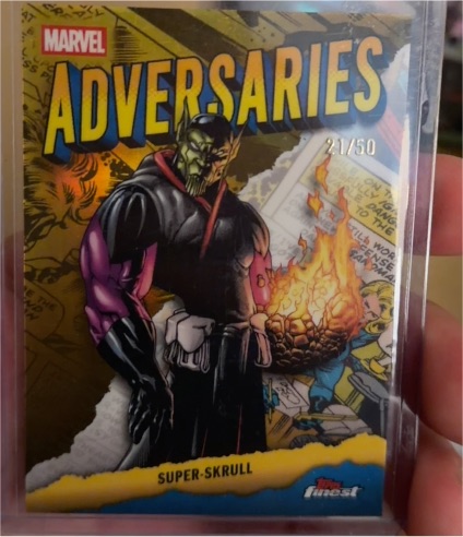 2026 Topps Finest Fantastic Four Adversaries #AD-16 Super-Skrull — front