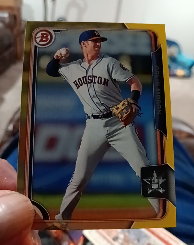 2015 Bowman Prospects Yellow #BP149 Colin Moran — front