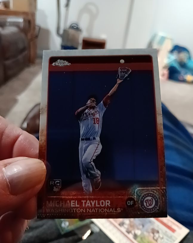 2015 Topps Chrome #43 Michael Taylor — front