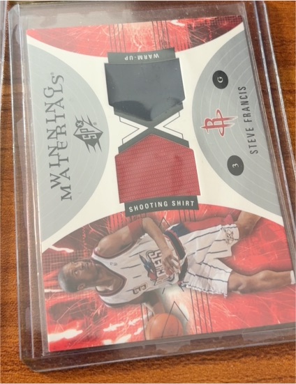 2003-04 Upper Deck SPx Winning Materials #WM25 Steve Francis — front
