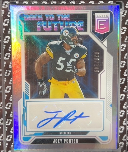2025 Panini Elite #BFS-JPR Joey Porter Back to the Future Signatures — front