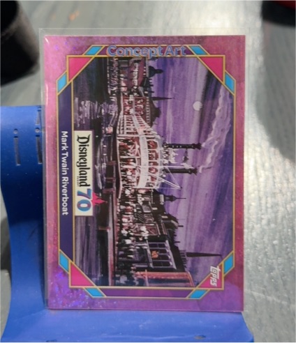 2025 Topps Disneyland 70th Anniversary #133 Mark Twain Riverboat Concept Art — front