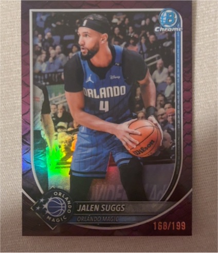 2025 Bowman Chrome #168 Jalen Suggs — front