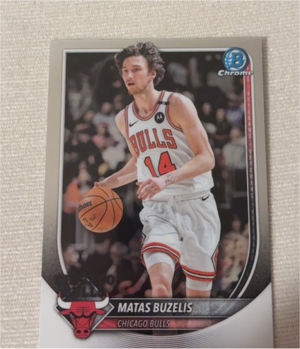 2025-26 Bowman Chrome #BCV-73 Matas Buzelis — front