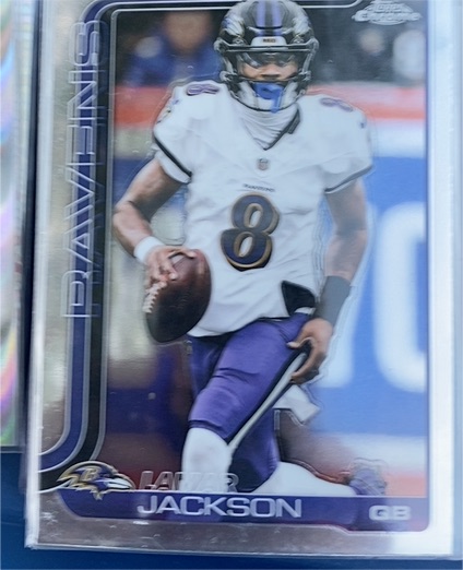 2025 Topps Chrome #24 Lamar Jackson — front