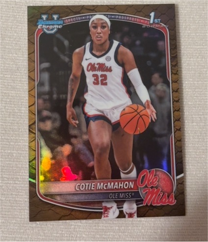 2025-26 Bowman Chrome Basketball #BCP-30 Cotie McMahon — front