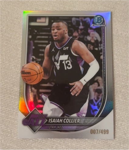 2025 Bowman Chrome Basketball #007 Isaiah Collier — front
