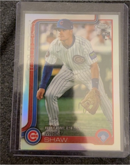 2025 Topps Chrome Update #USC135 Matt Shaw — front