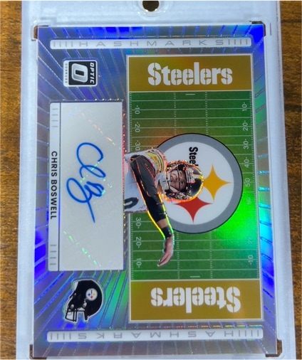 2025 Panini Donruss Optic #HM-CB Chris Boswell Hashmarks Prizm Auto — front