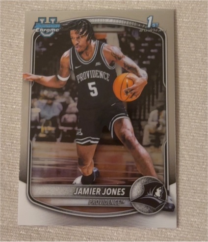 2025 Bowman Chrome #BCP-59 Jamier Jones — front