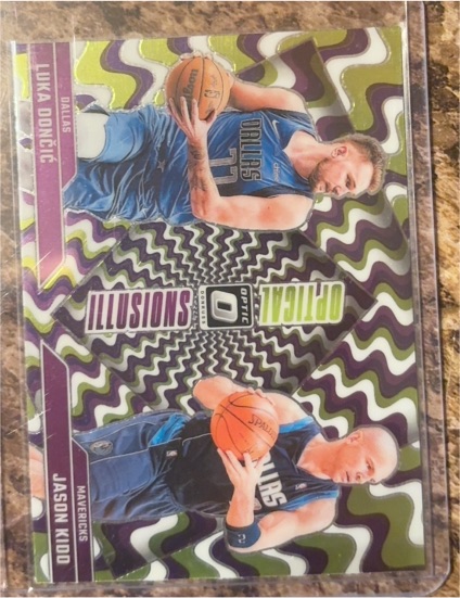 2024-25 Panini Donruss Optic #1 Luka Doncic & Jason Kidd Optical Illusions — front