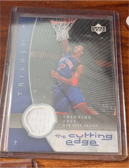 2005-06 Upper Deck Trilogy The Cutting Edge Jersey #CE-CF Channing Frye — front
