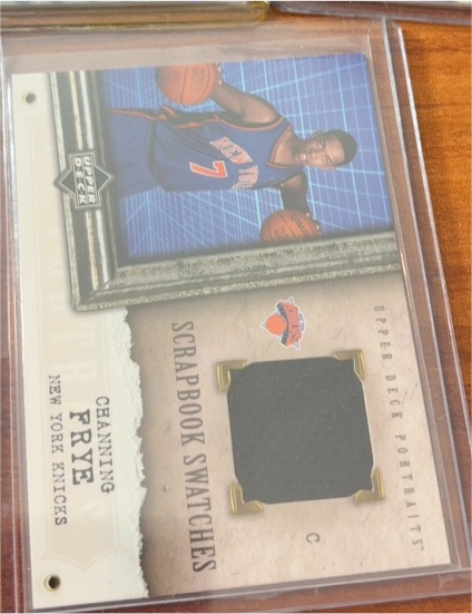 2005 Upper Deck Portraits #SS-CF Channing Frye Scrapbook Swatches — front
