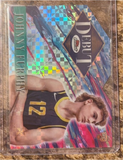 2024-25 Topps Finest #D-22 Johnny Furphy Debut — front
