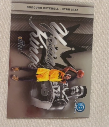 2025-26 Bowman Chrome #YK-15 Donovan Mitchell Young Kings Utah Jazz — front