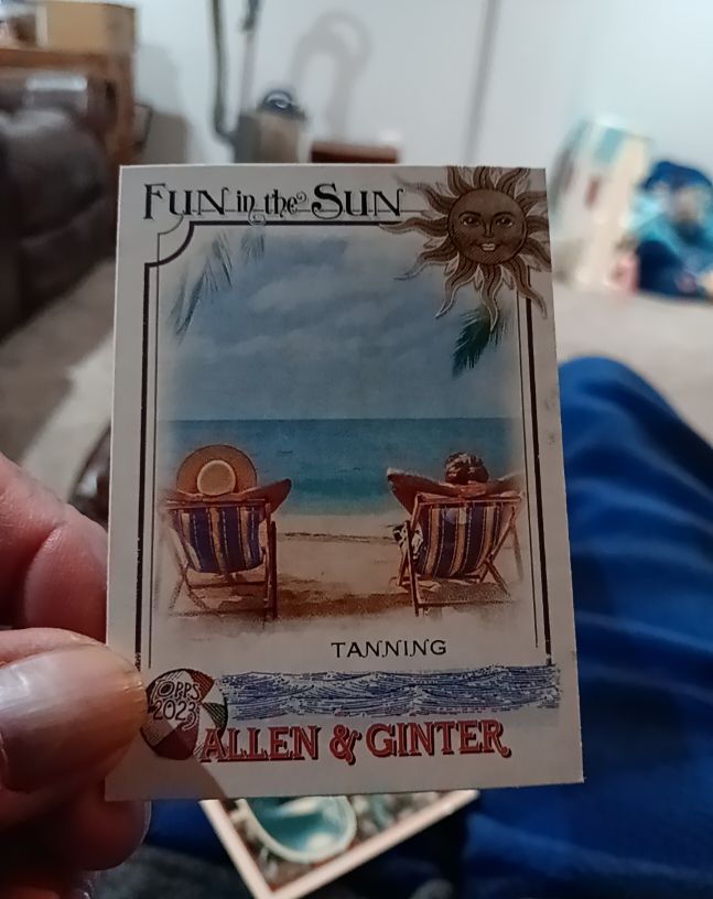 2023 Topps Allen & Ginter Fun In The Sun #FITS-13 Tanning — front