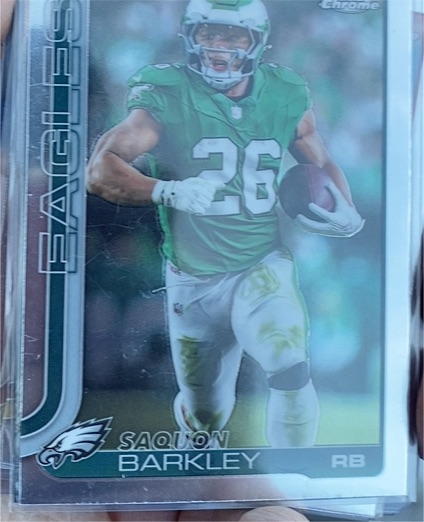 2025 Topps Chrome #248 Saquon Barkley — front