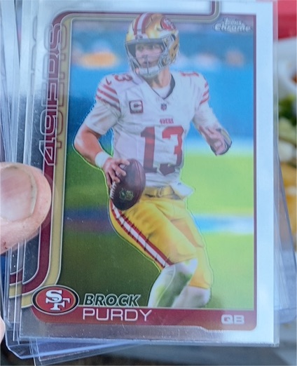 2025 Topps Chrome #262 Brock Purdy — front