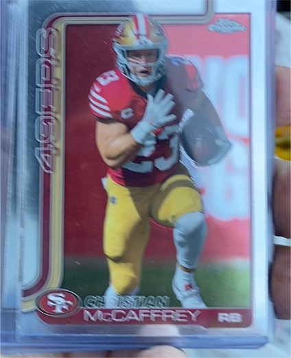 2025 Topps Chrome #263 Christian McCaffrey — front