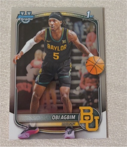 2025-26 Topps Bowman Chrome #BCP-9 Obi Agbim — front