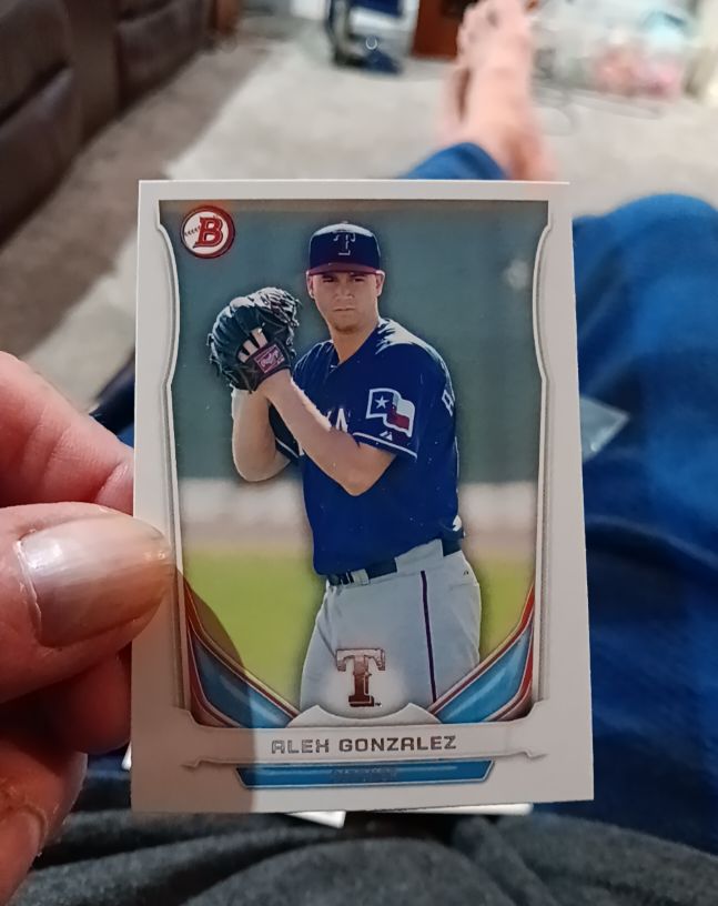 2014 Bowman Draft Top Prospects #TP-49 Alex Gonzalez Texas Rangers — front
