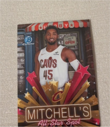 2025-26 Bowman Chrome #HS-5 Donovan Mitchell — front
