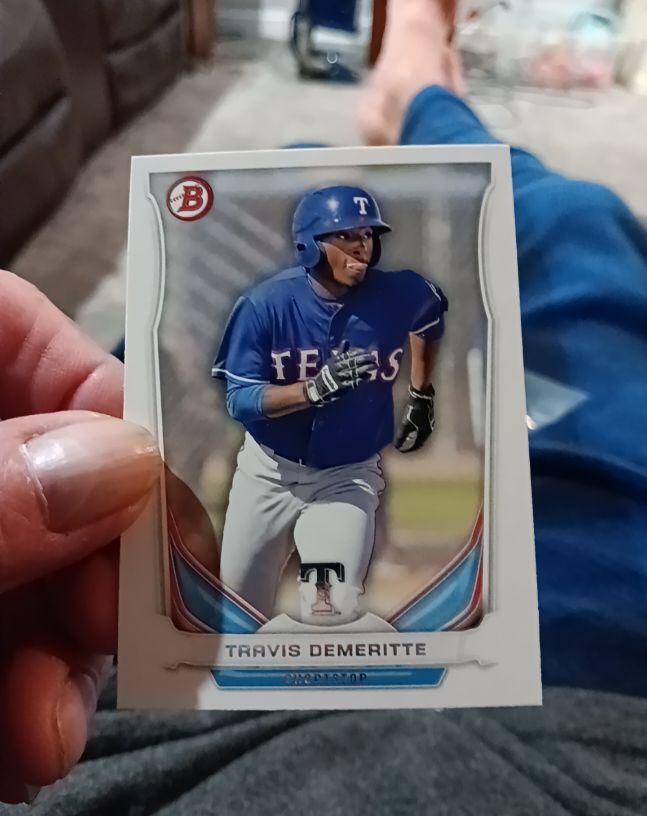 2014 Bowman Draft Top Prospects #TP-54 Travis Demeritte — front