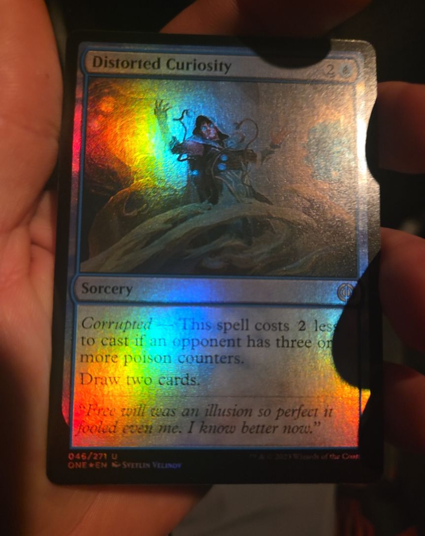 2023 Phyrexia: All Will Be One #46 Distorted Curiosity — front