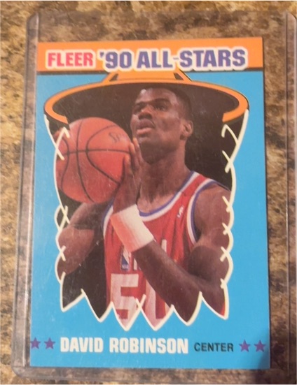 1990-91 Fleer All-Stars #10 David Robinson — front