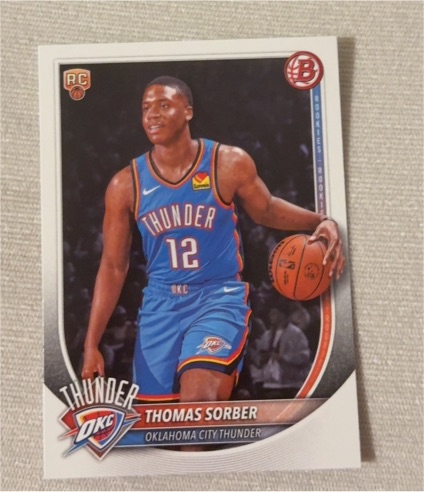 2025-26 Bowman #15 Thomas Sorber — front