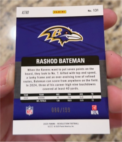 2025 Panini Revolution #131 Rashod Bateman — front