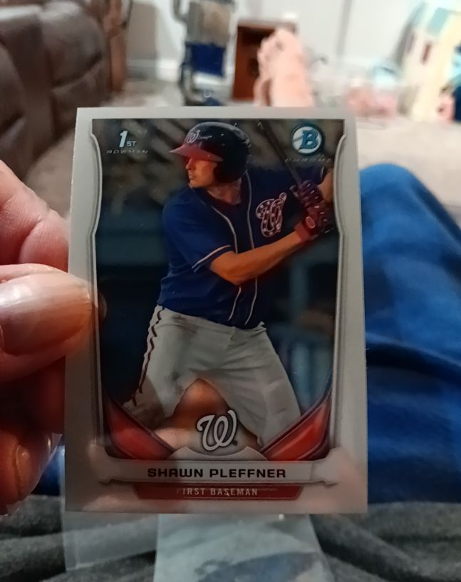 2014 Bowman #BP50 Shawn Pleffner — front