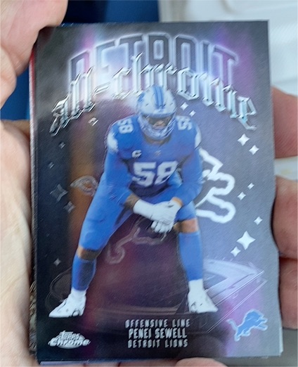 2025 Topps Chrome #ACT-13 Penei Sewell All-Chrome — front