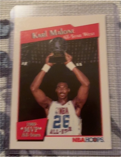 1991-92 NBA Hoops #X Karl Malone All-Star MVP — front