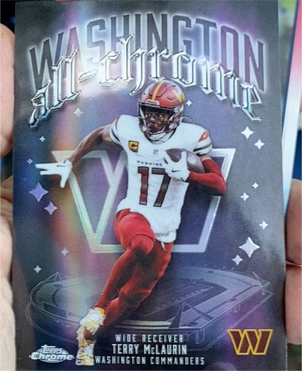 2025 Topps Chrome #ACT-9 All-Chrome Terry McLaurin — front